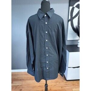 Beverly Hills Polo Club Dress Shirt Men's 2XLB Black Button Up Worn Once